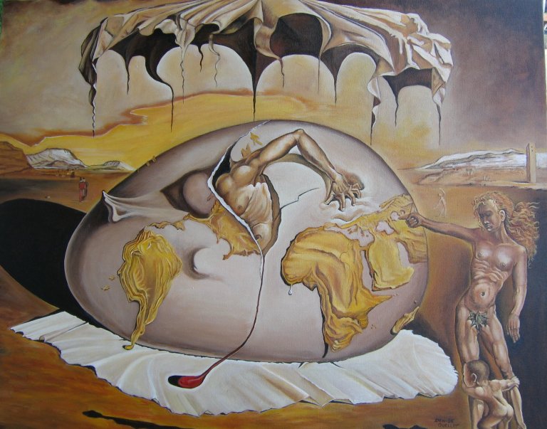 Copie d'une toile de Dali
